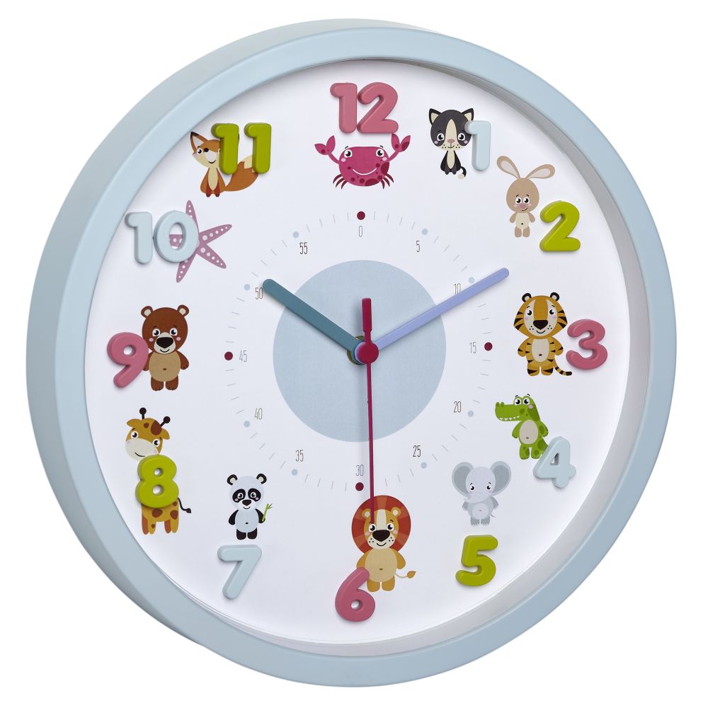 TFA 60.3051.14 - LITTLE ANIMALS - Dětské nástěnné hodiny