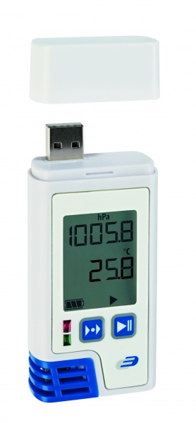 TFA 31.1059.02 - LOG220 - USB Datalogger s displejem pro měření teploty, vlhkosti a tlaku s PDF výstupem